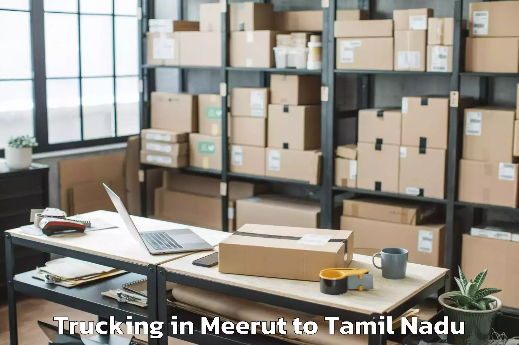 Easy Meerut to Madurai North Trucking Booking